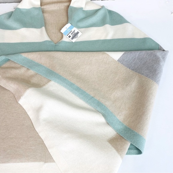 J. McLaughlin Color Block Worth Poncho OS - Picture 6 of 7